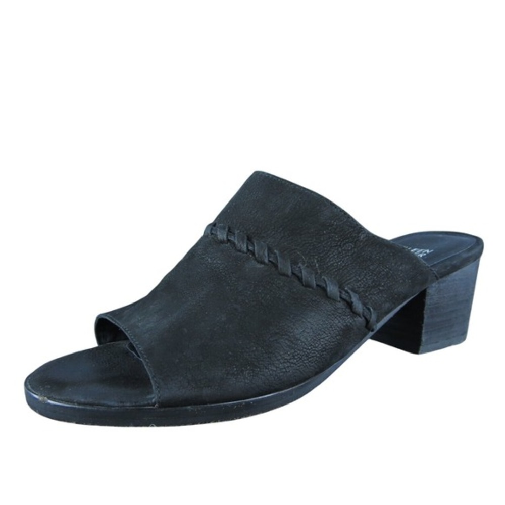 Eileen Fisher Women Slide Sandal Shoes Size 8 Medium Black Leather